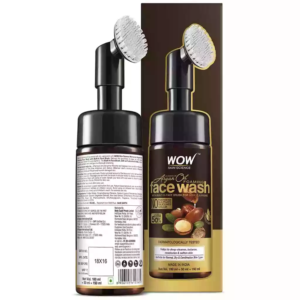 Free Moroccan Argan Oil Face Wash Plus Coconut Hand and Nail Cream Worth â‚¹598 On Order Above â‚¹699 Shop Now